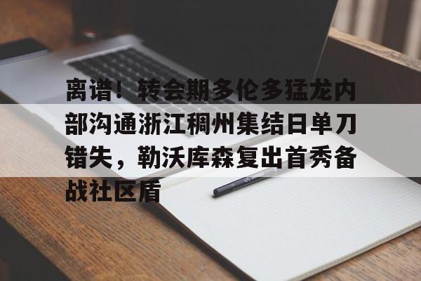 关于离谱！转会期多伦多猛龙内部沟通浙江稠州集结日单刀错失，勒沃库森复出首秀备战社区盾的信息
